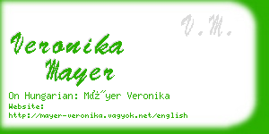 veronika mayer business card